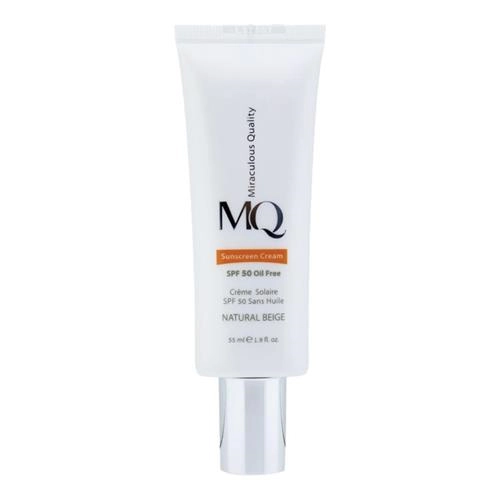 کرم ضد آفتاب رنگی صورت ام کیو مدل NATURAL BEIGE حجم 55 میلی لیتر با SPF 50