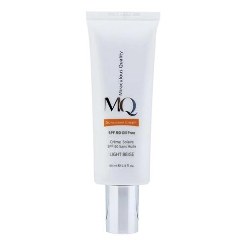 کرم ضد آفتاب رنگی ام کیو SPF50 مدل LIGHT BEIGE حجم 55 میلی لیتر