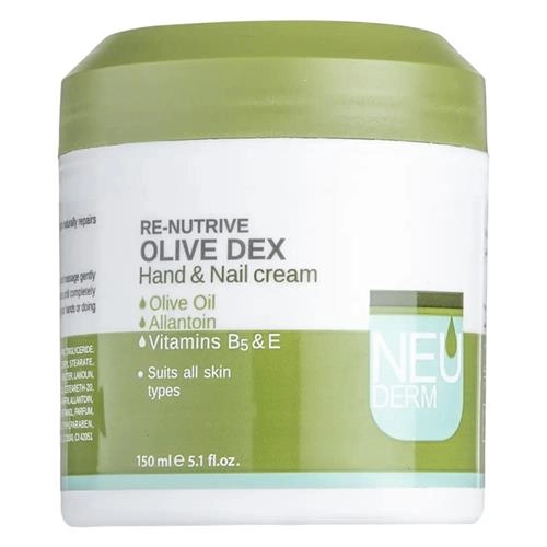 کرم مرطوب کننده دست و ناخن نئودرم مدل Olive Dex حجم 150 میلی لیتر