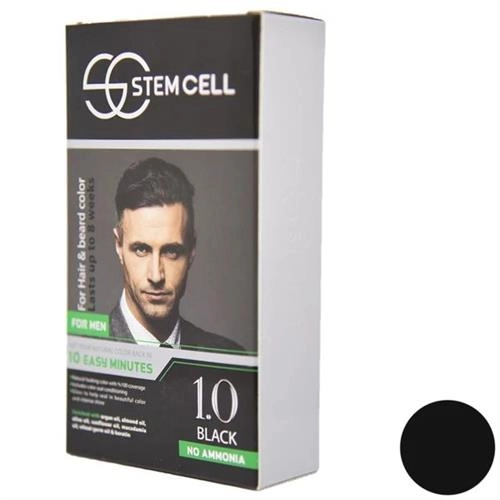 کیت رنگ مو استم سل مدل SC-1.0 حجم 50 میلی لیتر رنگ مشکی