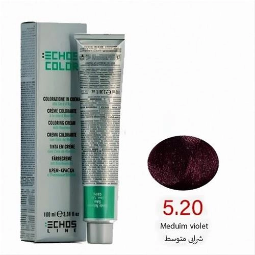 رنگ مو اچ اس لاین شماره 5.20 حجم 100 میلی لیتر رنگ شرابی متوسط